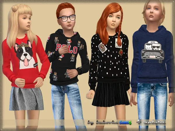 Alpha Hoodies - The Sims 4 Custom Content
