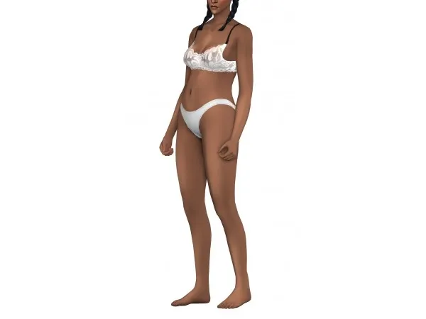 Maxis Match BLACK SWAN female skin overlay by simmerstesia - The Sims 4 Custom Content