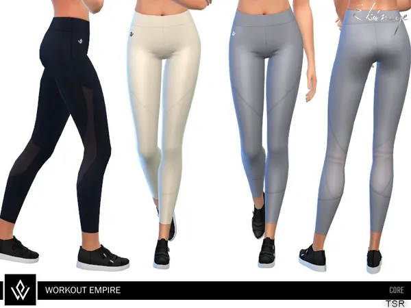 Alpha Workout Empire Core Tech Tights - The Sims 4 Custom Content
