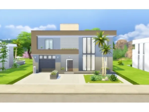 Alpha House 41 Modern No by viasims - The Sims 4 Custom Content