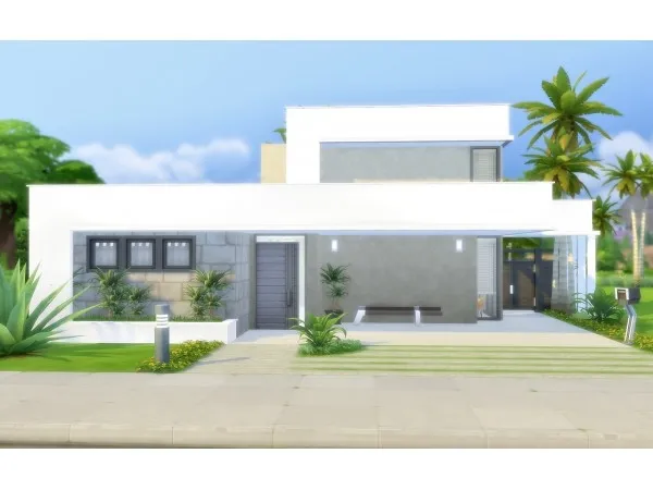 Alpha House 42 Modern No by viasims - The Sims 4 Custom Content