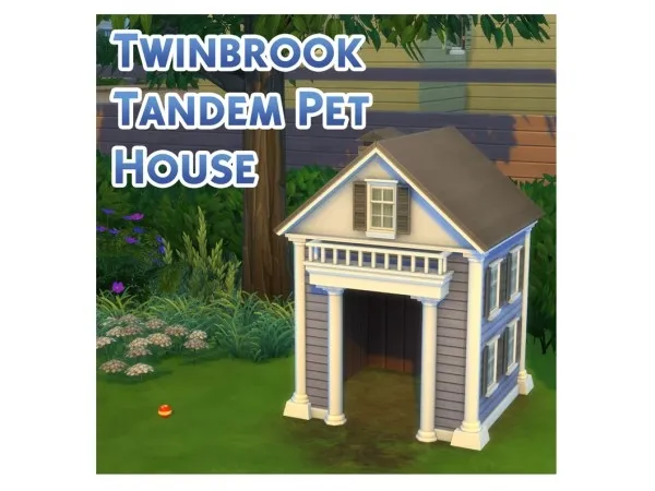 Alpha The Twinbrook Tandem Pet House by Menaceman44 - The Sims 4 Custom Content