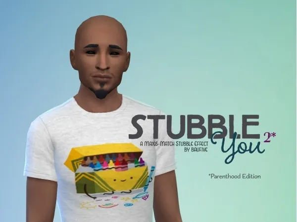 Alpha Stubble You 2 Parenthood Edition by baufive - The Sims 4 Custom Content