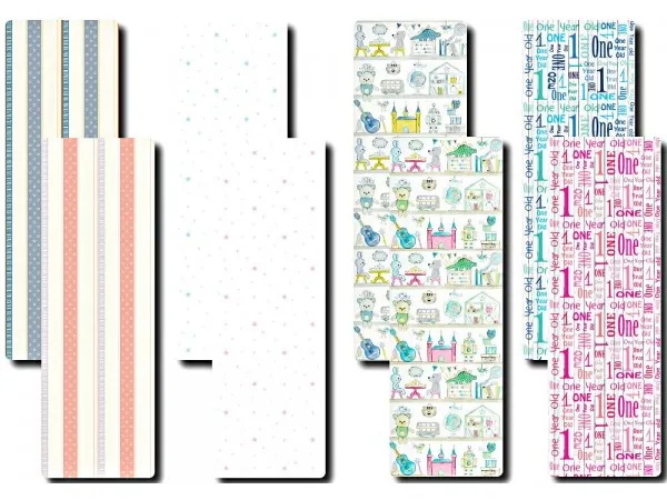 Alpha New ToddlerKids Wallpaper Set by tatschu - The Sims 4 Custom Content