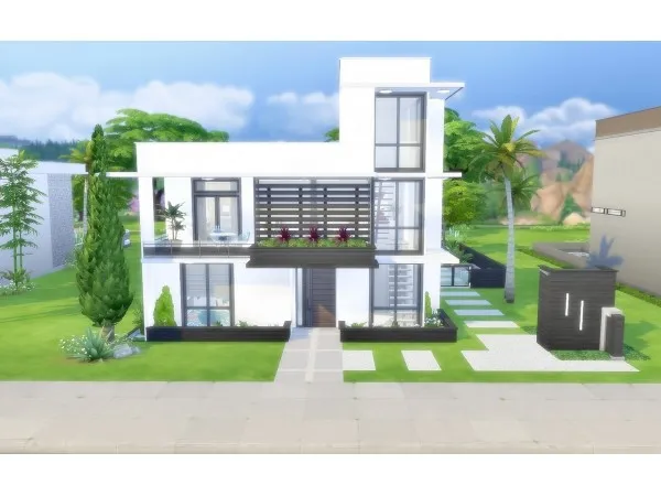 Alpha House 43 Modern No by viasims - The Sims 4 Custom Content