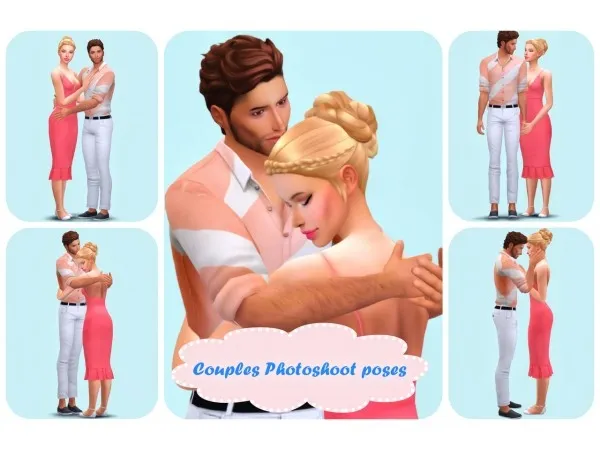 Alpha Couples Photoshoot poses by katverse - The Sims 4 Custom Content