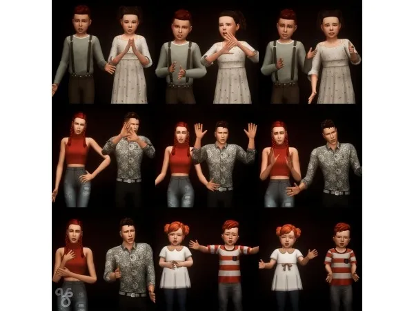 Alpha Random poses 21 by simsfinds - The Sims 4 Custom Content