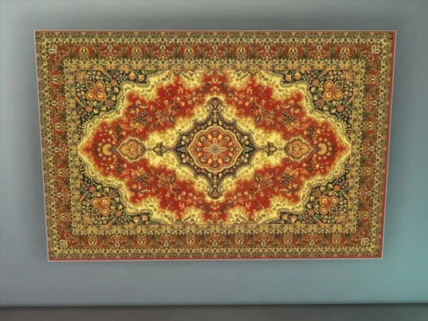 Alpha Traditional Russian Style Wall Rug by scottiedoag - The Sims 4 Custom Content