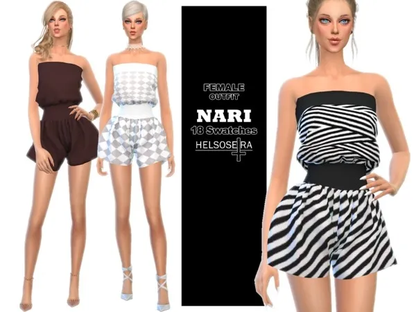 Alpha NARI Summer Outfit FM - The Sims 4 Custom Content