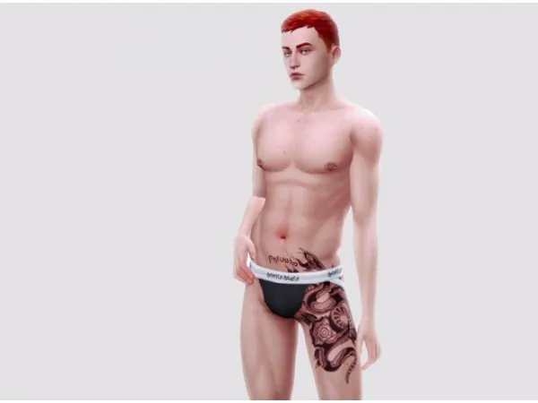 Mix SNAKE TATTOO by nemesyms - The Sims 4 Custom Content