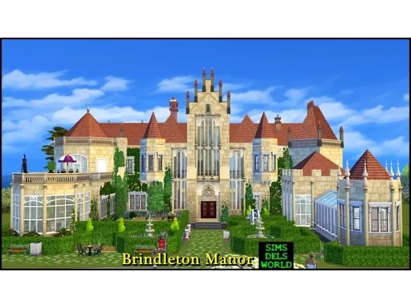 Alpha Brindleton Manor by - The Sims 4 Custom Content