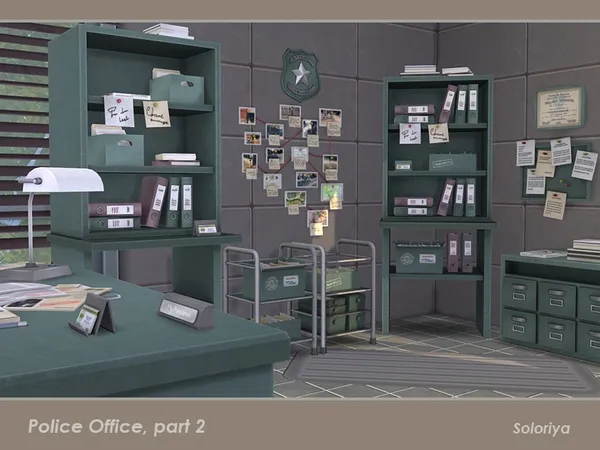 Alpha Police Office part 2 - The Sims 4 Custom Content