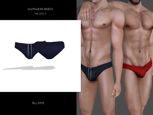 Swimwear Briefs - The Sims 3 Custom Content