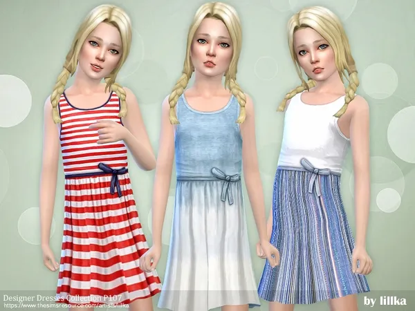 Alpha Designer Dresses Collection P107 - The Sims 4 Custom Content