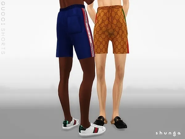 Alpha SHUNGA GUCCI Shorts by shunga - The Sims 4 Custom Content