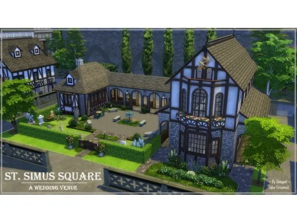 Alpha St Simus Square A Wedding Venue by simgurl - The Sims 4 Custom Content