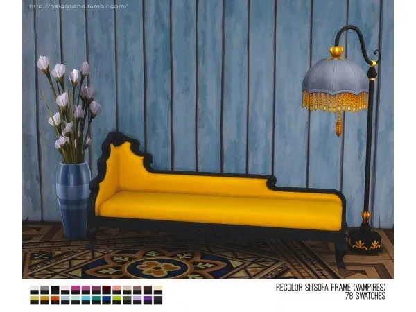 Maxis Match [helgatisha] Recolor sitsofa Frame Vampires - The Sims 4 Custom Content