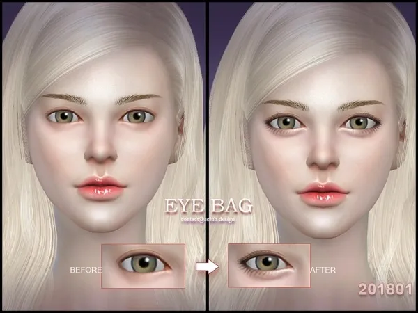 Alpha S Club LL Eyebag 201801 - The Sims 4 Custom Content