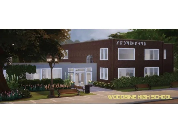 Alpha Woodbine High School sims by alcearosea - The Sims 4 Custom Content
