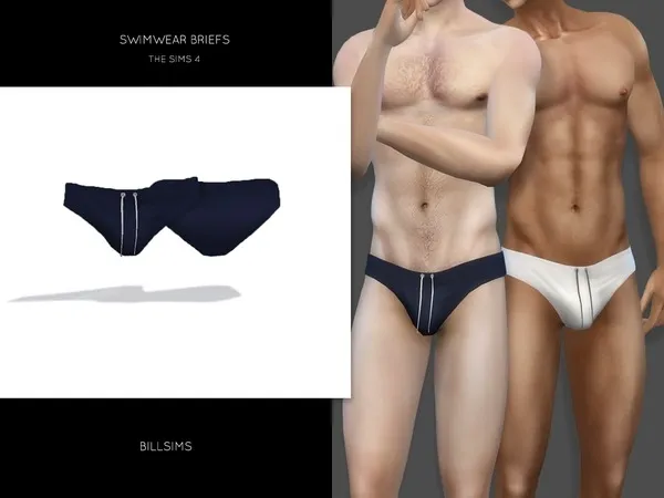 Alpha Swimwear Briefs - The Sims 4 Custom Content