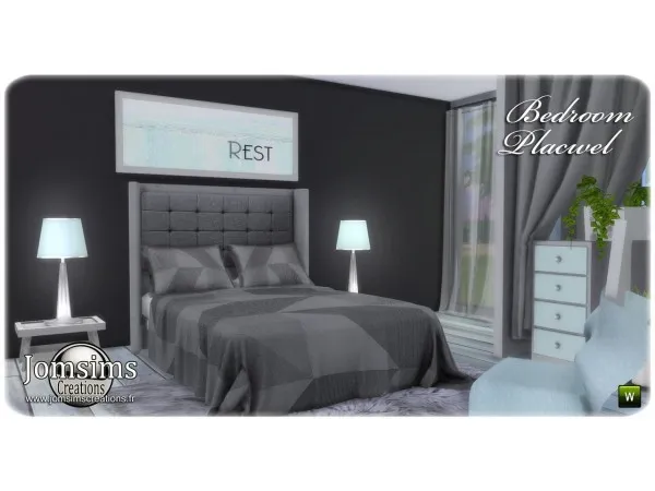 Alpha Placwel bedrooms by jomsims - The Sims 4 Custom Content