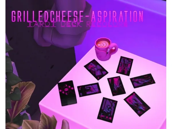 Alpha Trutje Tarot Deck Spread Recolors mesh aspiration by grilledcheese - The Sims 4 Custom Content