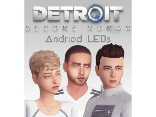 Maxis Match Android LED (Detroit Become Human) by llazyneiph - The Sims 4 Custom Content