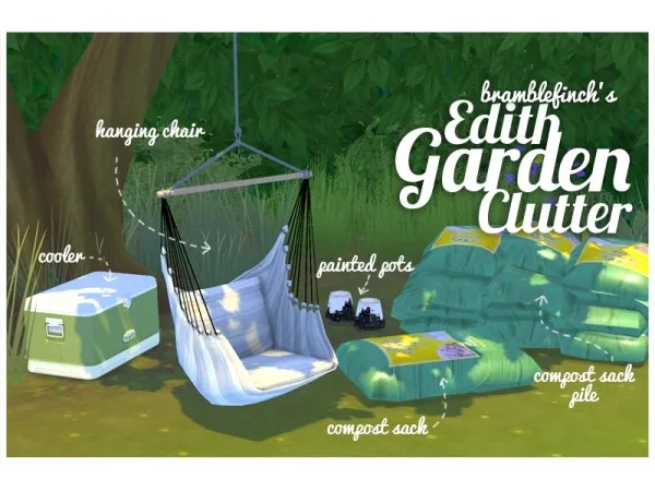 Maxis Match BrambleFinch Edith Garden Stuff - The Sims 4 Custom Content