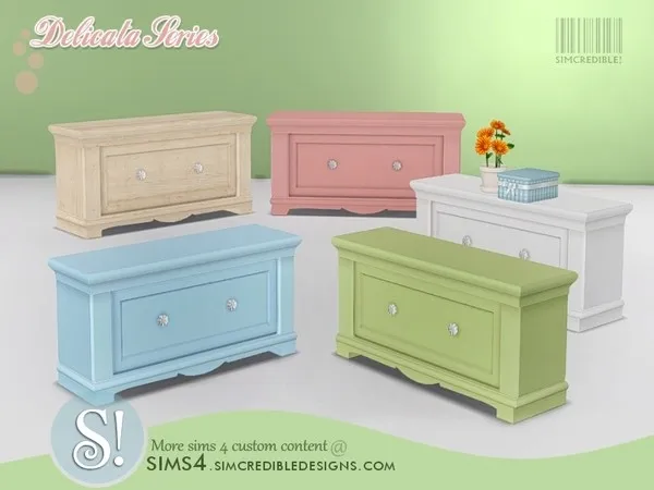 Delicata toddlers dresser - The Sims 4 Custom Content