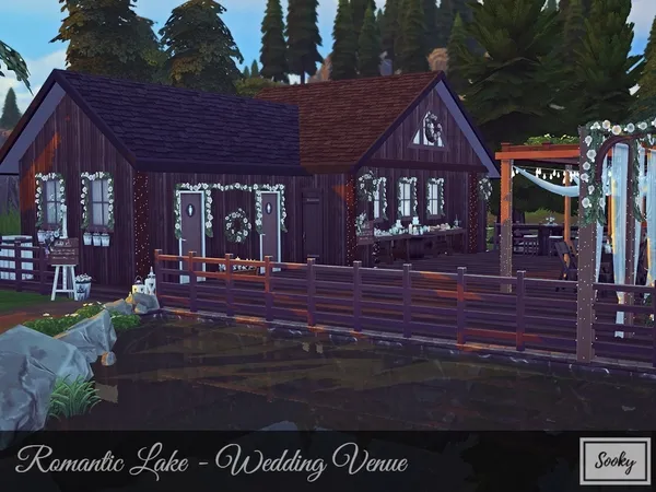 Alpha Romantic Lake Wedding Venue - The Sims 4 Custom Content