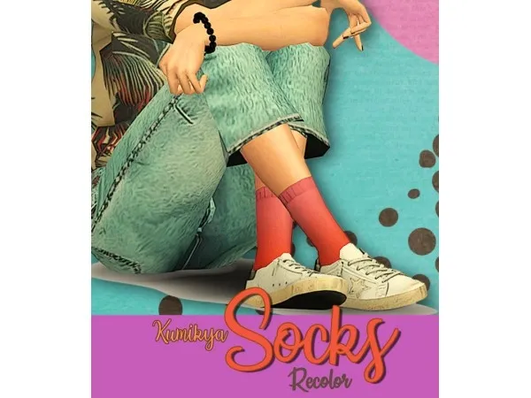 Alpha Socks by missrubybird - The Sims 4 Custom Content