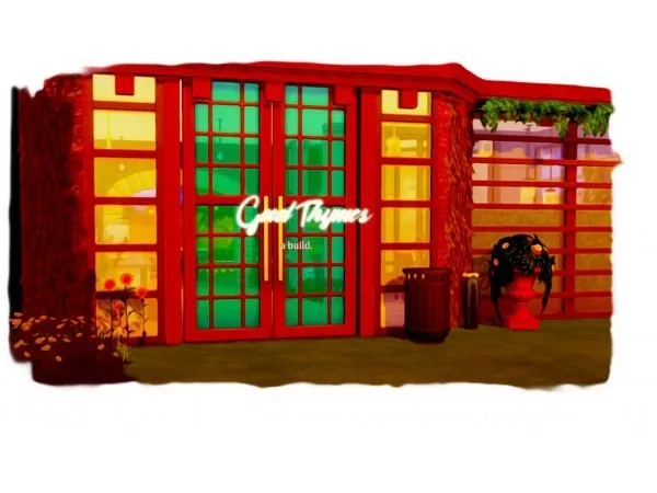 Alpha GOOD THYMES a cafe being by nice - The Sims 4 Custom Content