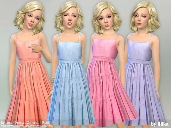 Alpha Designer Dresses Collection P108 - The Sims 4 Custom Content