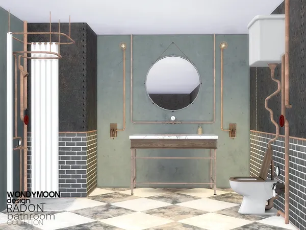 Alpha Radon Bathroom by thesimsresource - The Sims 4 Custom Content