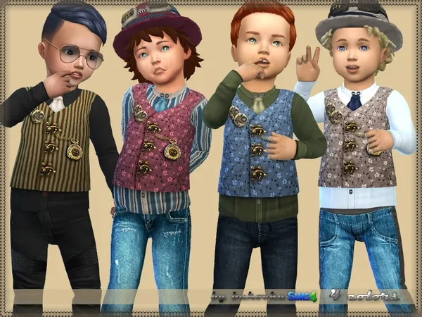 Alpha Steampunk Top - The Sims 4 Custom Content