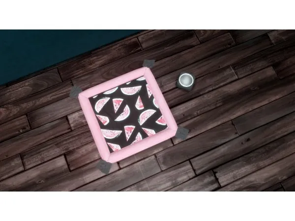 Alpha SS Canvas Pet Bed and Fantastic Plastic Petbowl by novapark - The Sims 4 Custom Content