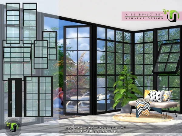 Alpha Vibe Build Set by thesimsresource - The Sims 4 Custom Content