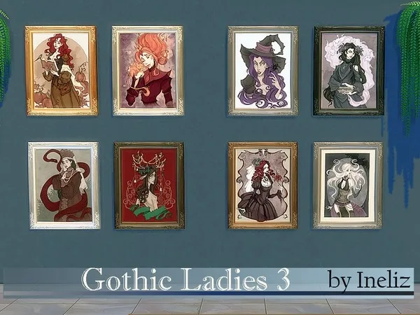 Alpha Gothic ladies 3 - The Sims 4 Custom Content
