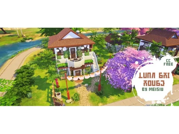 Maxis Match Luan Shi House by Meisiu - The Sims 4 Custom Content