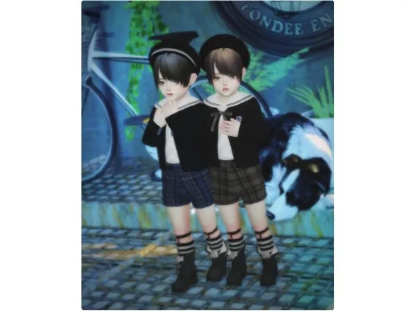Alpha Toddlers clothes tori tori by yuu - The Sims 4 Custom Content