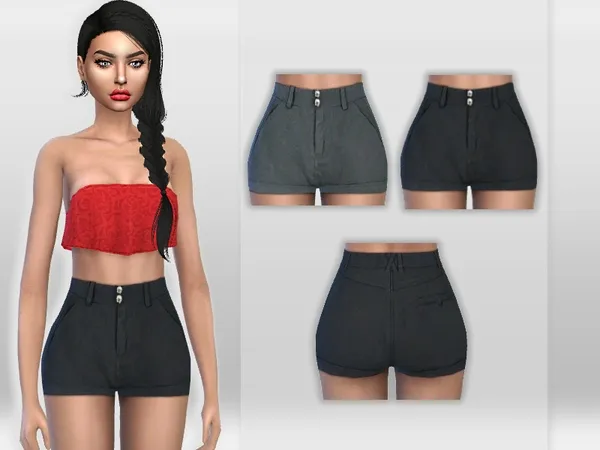 Maxis Match Lexa Shorts - The Sims 4 Custom Content