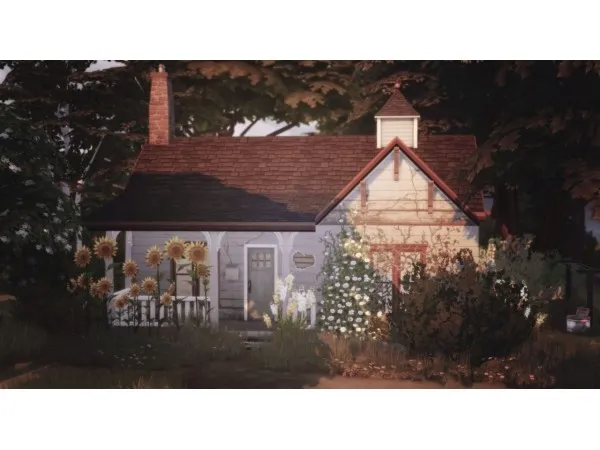 Maxis Match Larkspur Cottage sims by alcearosea - The Sims 4 Custom Content