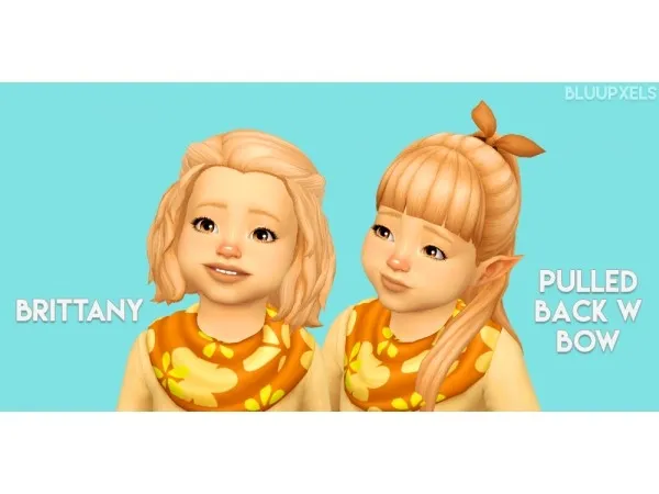 Maxis Match SIMPLESIMMER TODDLER HAIR DUMP RECOLORED IN NOODLES SORBET PALETTE by bluupxels - The Sims 4 Custom Content