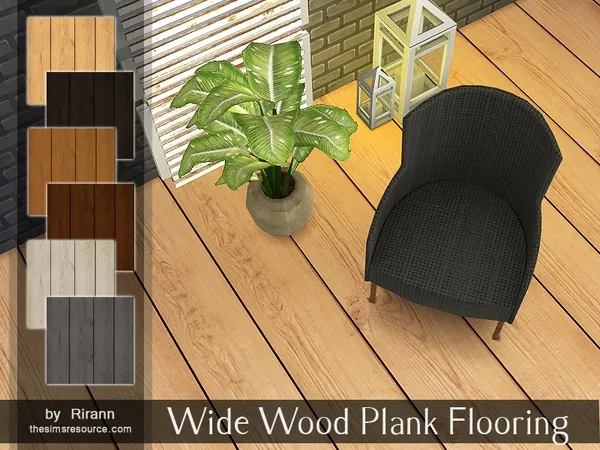 Alpha Wide Wood Plank Flooring - The Sims 4 Custom Content