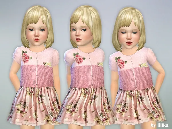 Alpha Pink Cardigan Dress - The Sims 4 Custom Content