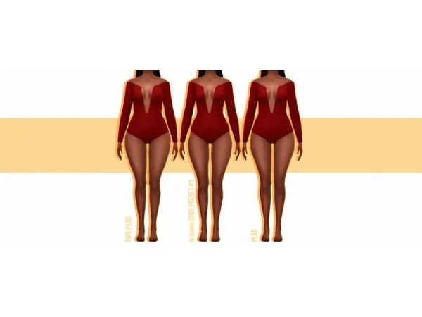 Mix 3 body shapes a collection of body presets by simsfinds - The Sims 4 Custom Content