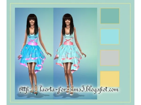 Alpha Prom dress by karinarunda - The Sims 4 Custom Content
