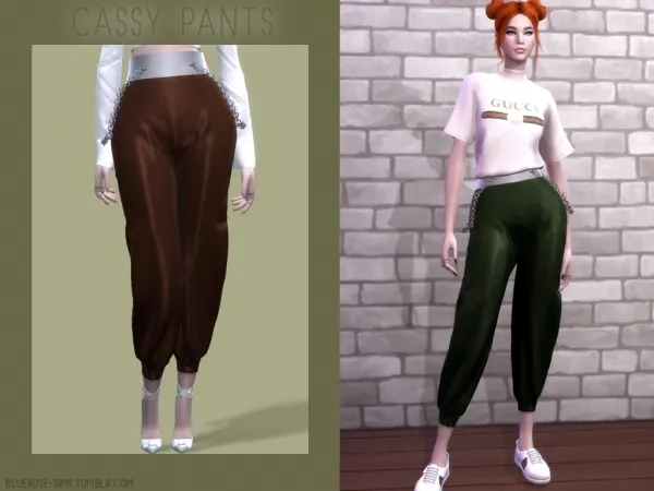 Alpha BR Sims Cassy Pants by bluerose-sims - The Sims 4 Custom Content
