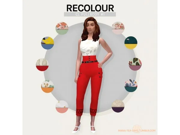 Maxis Match CL FLLBODY 1 RECOLOUR tea sims by mana - The Sims 4 Custom Content
