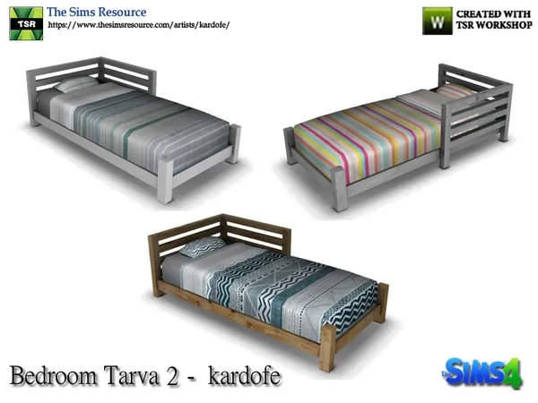 kardofe_Bedroom Tarva_Bed for infants - The Sims 4 Custom Content